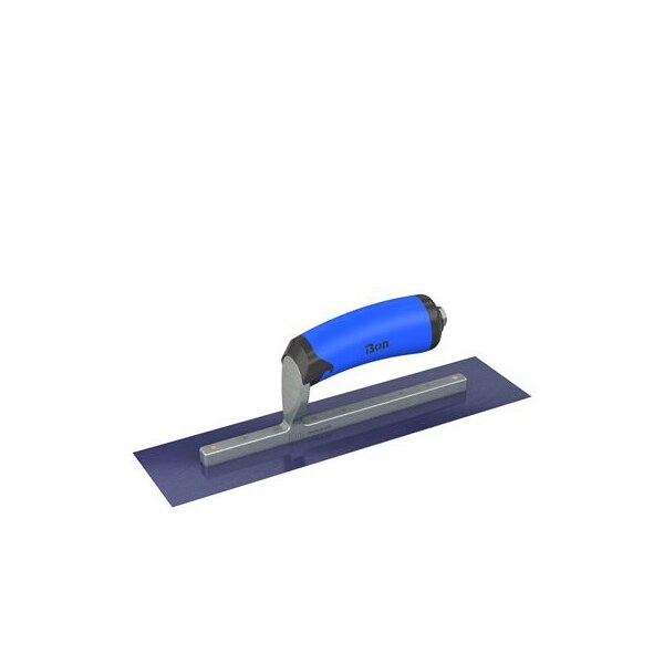 Ultra Flex Blue Steel Finishing Trowel - Square End 16" x 3" with Comfort Wave Handle